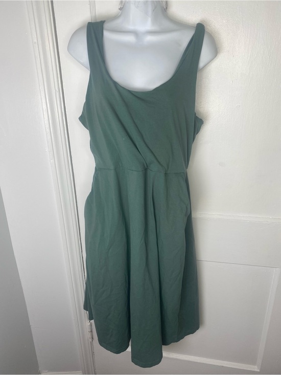 Pact Dresses & Skirts - Pact Organic XL Sleeveless Forest Green Midi Dress w Pockets